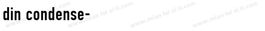 din condense字体转换